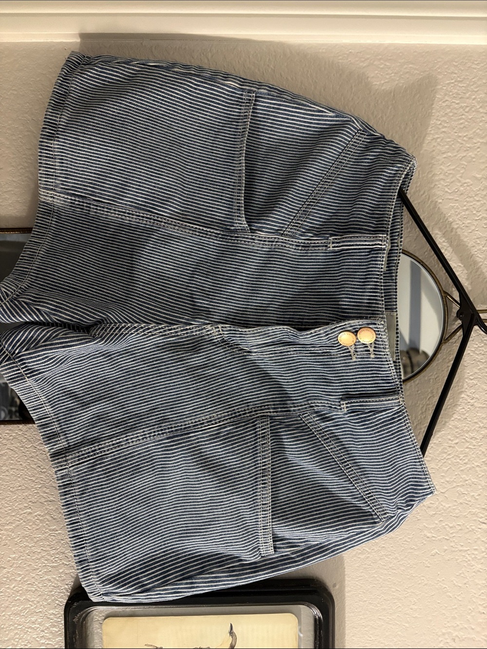 Universal Thread, Striped Blue Cotton Shorts
